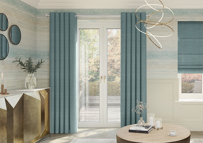 Jakarta, Cerulean - Made to Measure Curtains - Image 3